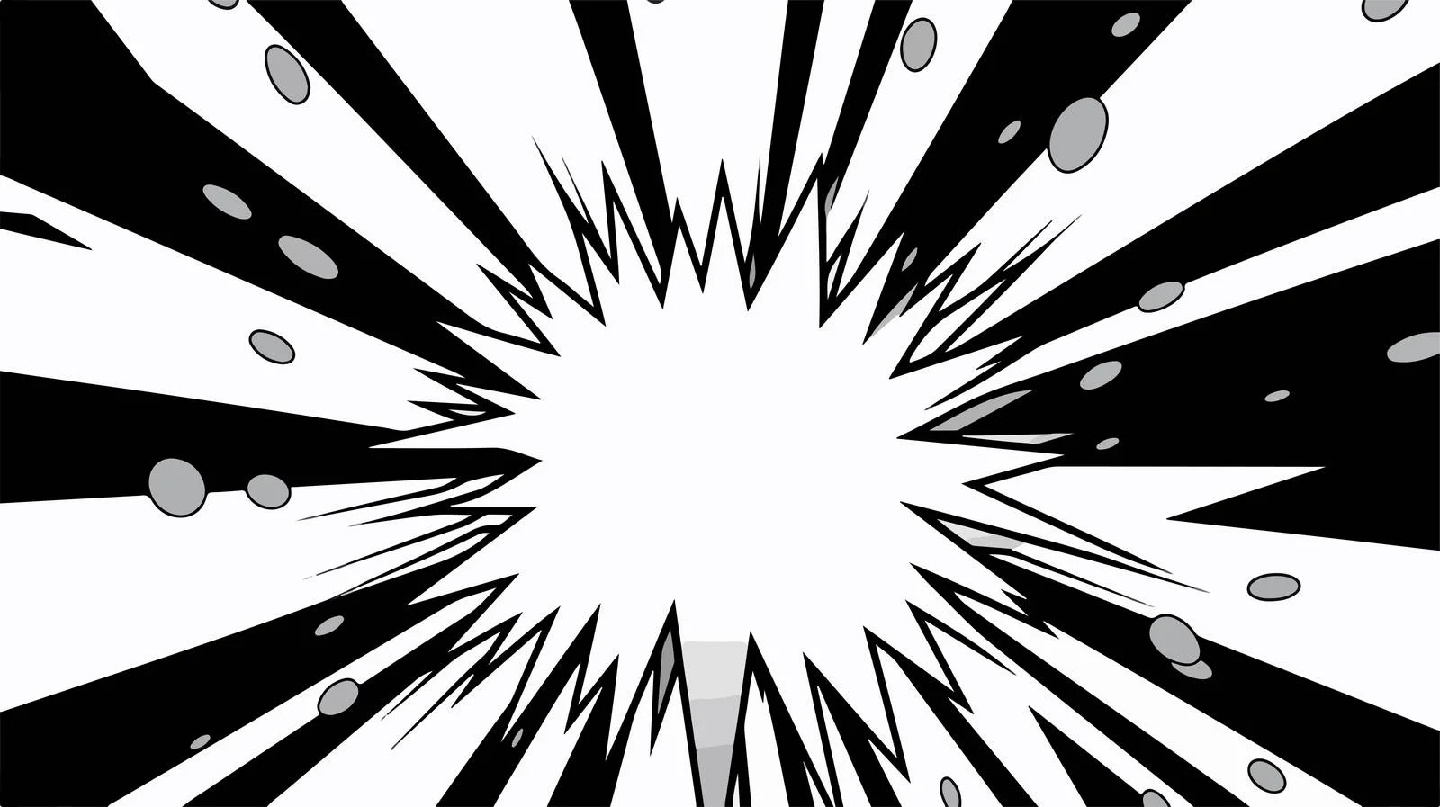 Monochrome Sunburst Comic Background — free download from Dotvec