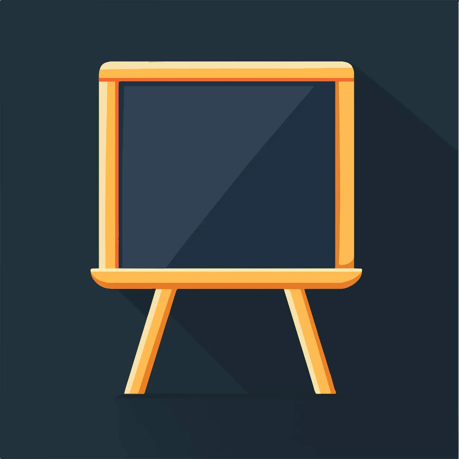 Flat Blackboard Icon for School — free download from Dotvec