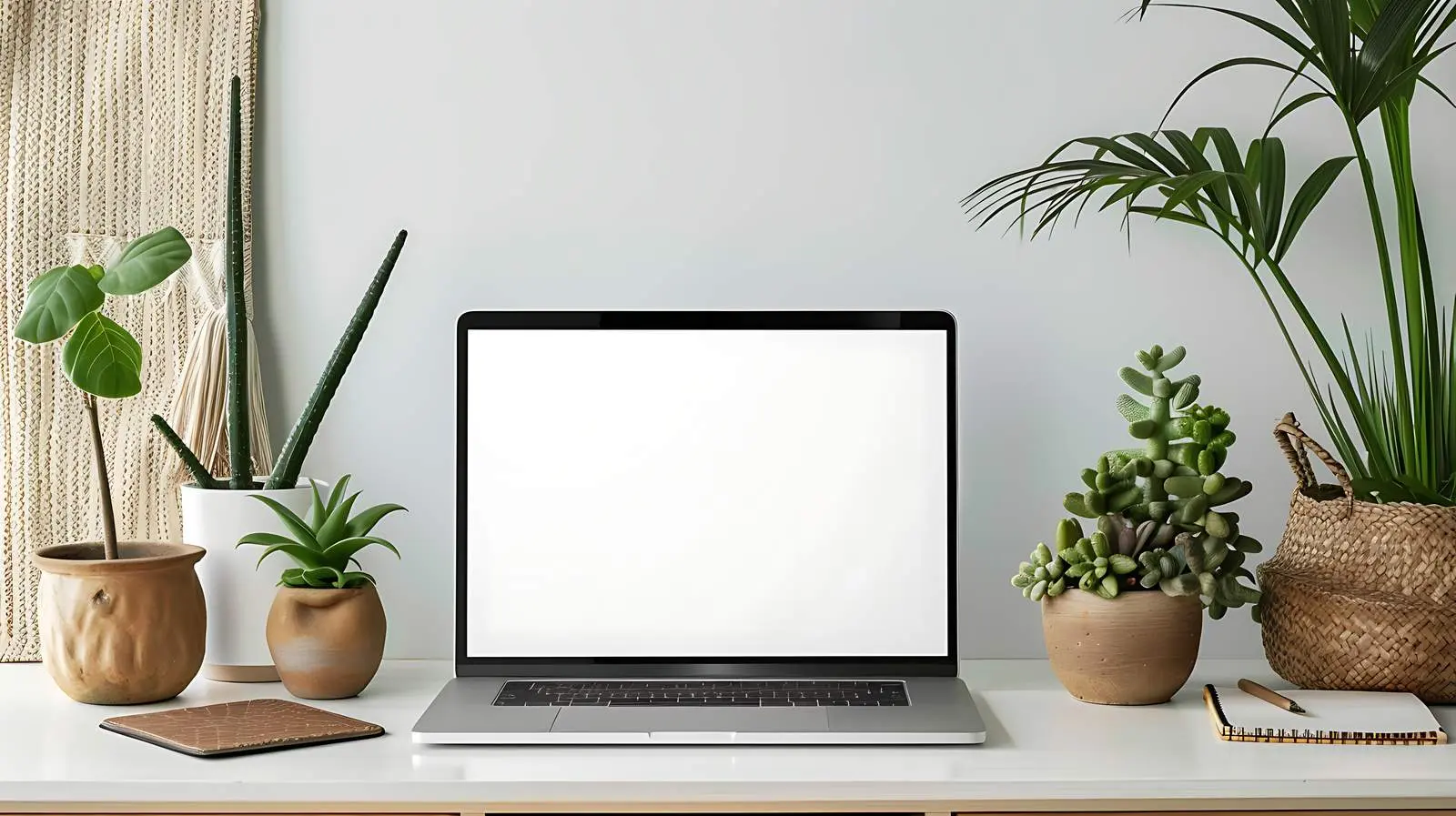 Elegant Decorated Laptop Screen Mockup — free download from Dotvec