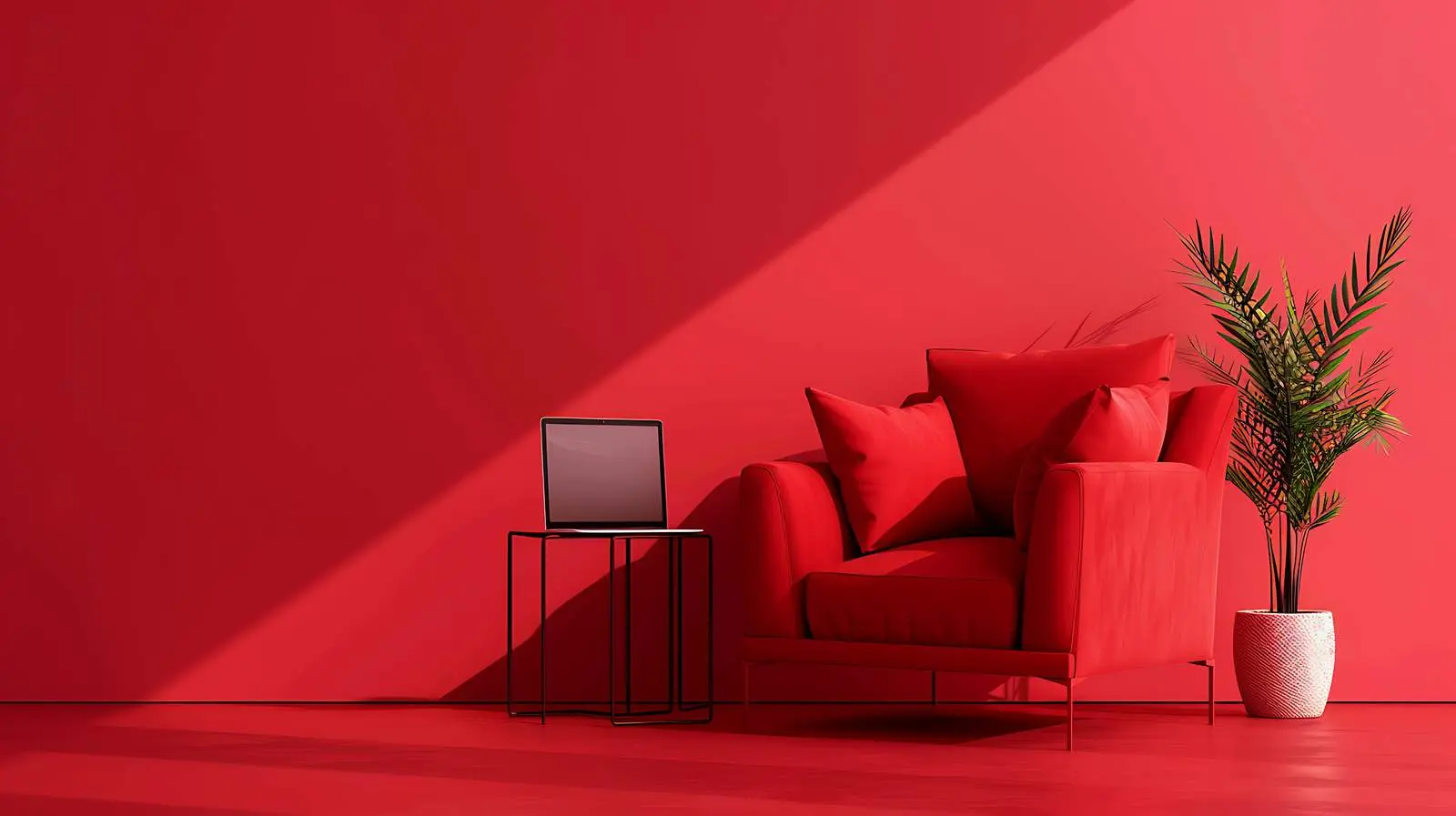 Elegant Red Laptop Screen Clipping Path – free web development image from Dotvec