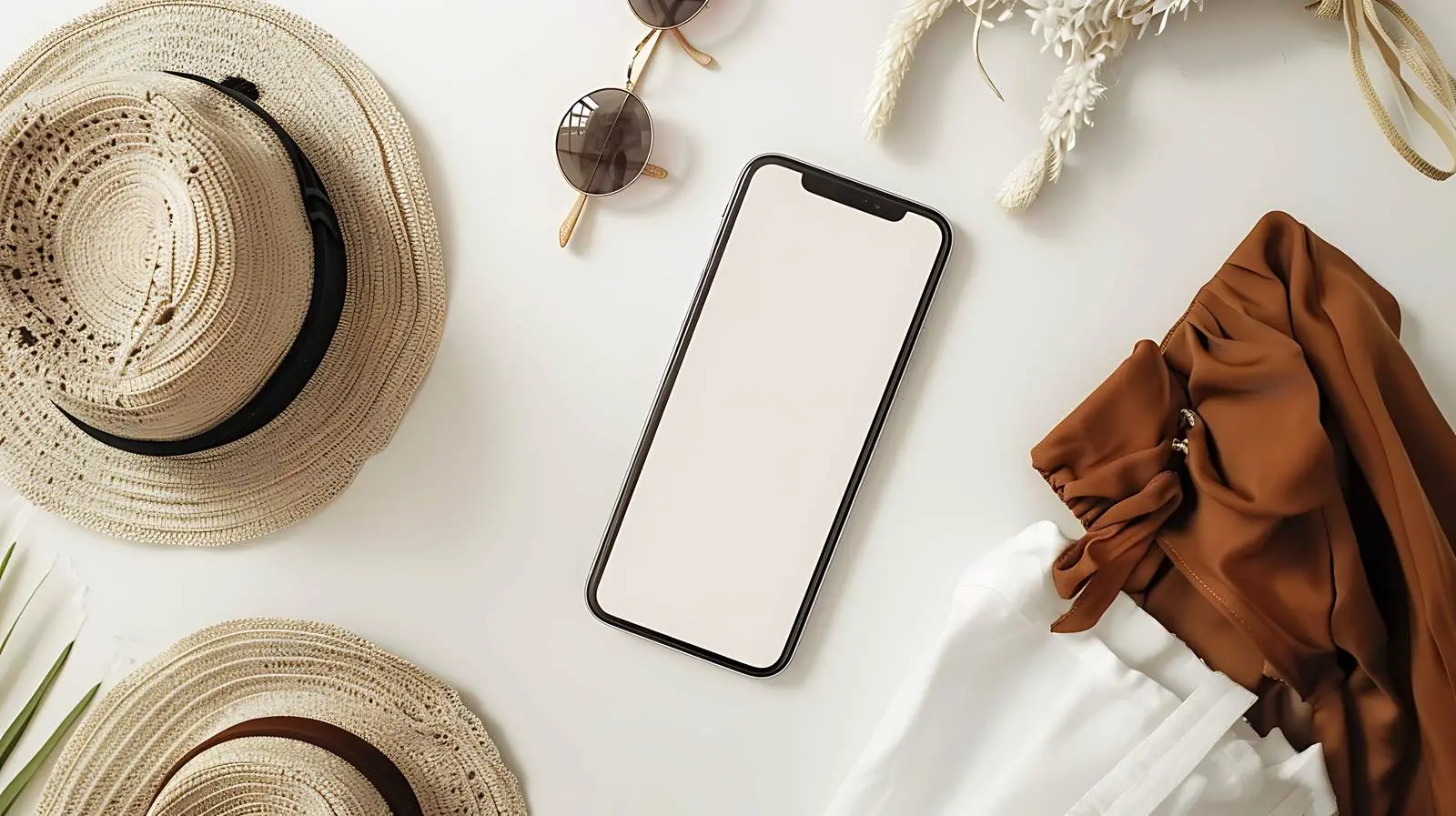 Mobile Phone Displaying Womens Clothes Collection – free fashion marketing image from Dotvec