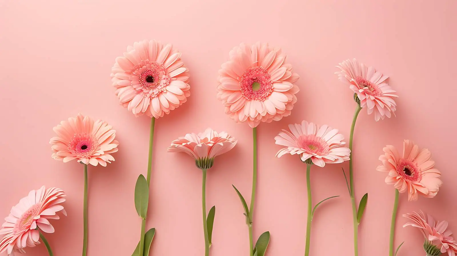 Elegant Pink Gerbera Flower Frame for Photos — free download from Dotvec