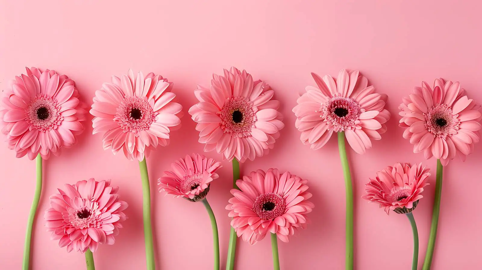 Elegant Pink Gerbera Flower Frame for Copy Space — free download from Dotvec