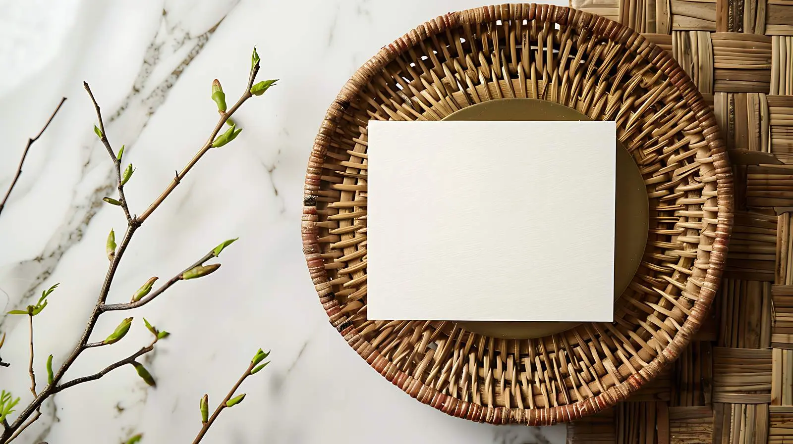 Blank Paper Card on Brass Plate Background — free download from Dotvec