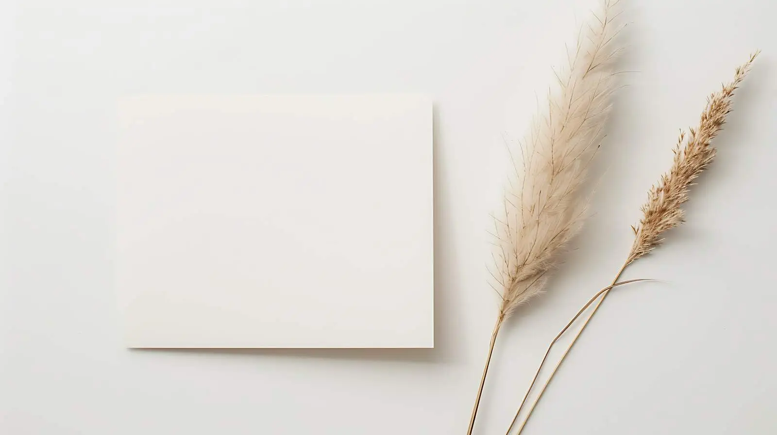 Elegant Blank Paper Card Mockup with Dried Rabbit — free download from Dotvec