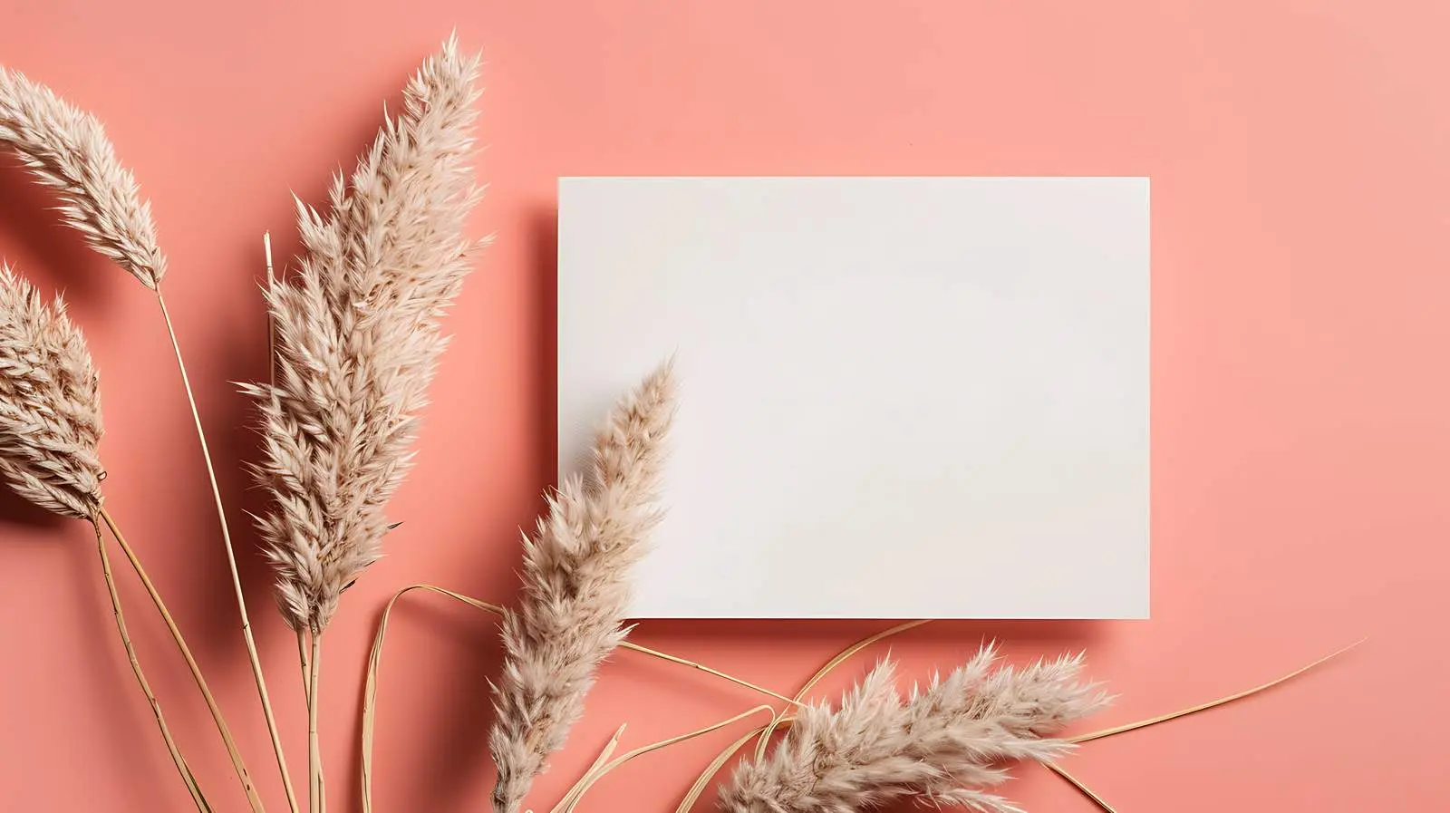 Elegant Blank Paper Card Mockup with Rabbit – free winter theme image from Dotvec