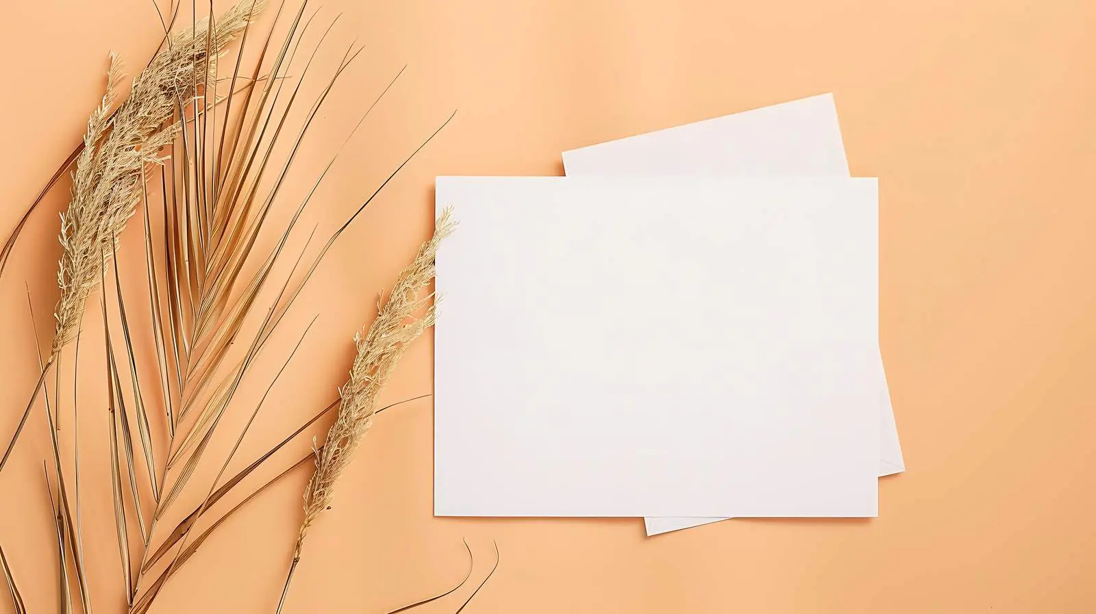 Blank Invitation Card Design with Tropical Elements — free download from Dotvec