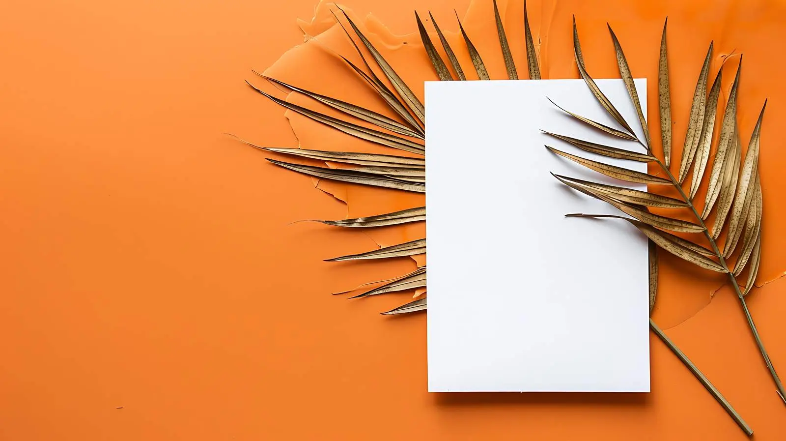 Blank Tropical Invitation Card with Copy Space – free tropical design image from Dotvec