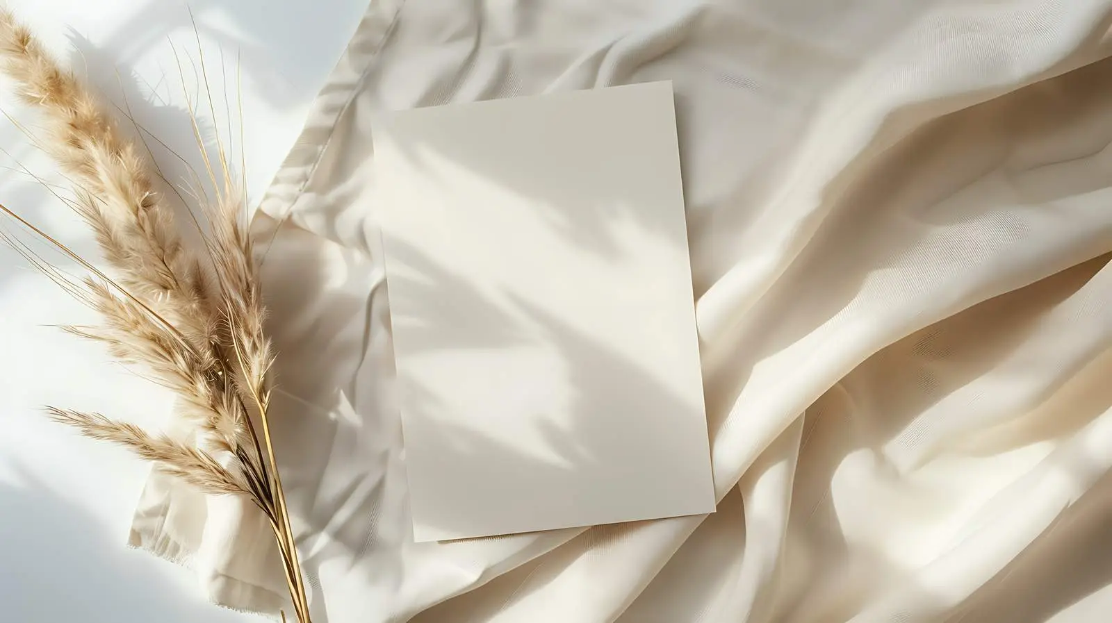 Blank Invitation Cards with Sunlight Shadow — free download from Dotvec