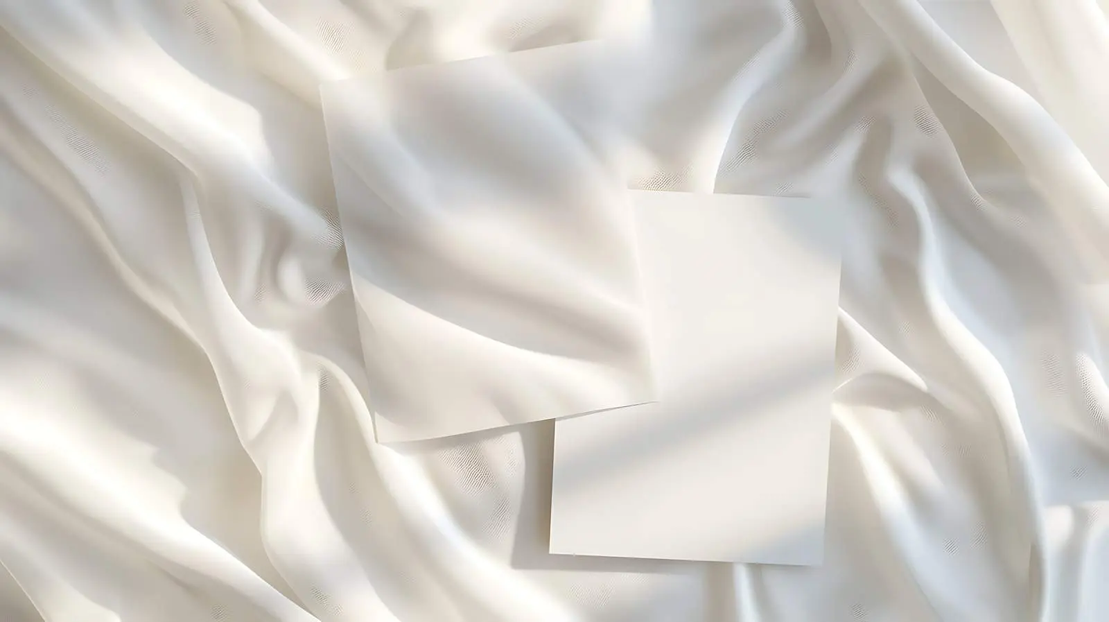 Blank Paper Invitation Cards with Sunlight Shadow — free download from Dotvec