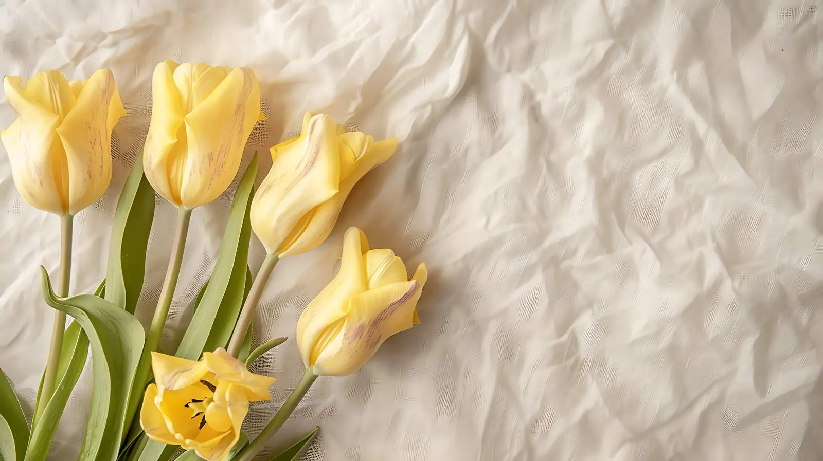Yellow Tulip Flower Bouquet Invitation Card — free download from Dotvec