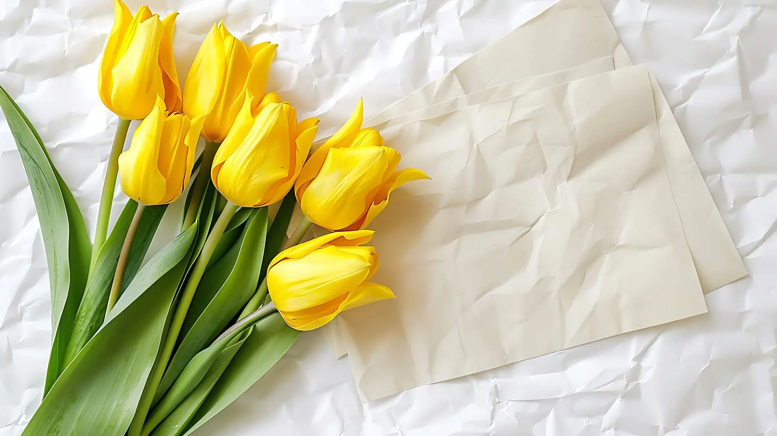 Yellow Tulip Bouquet Invitation Card Design — free download from Dotvec