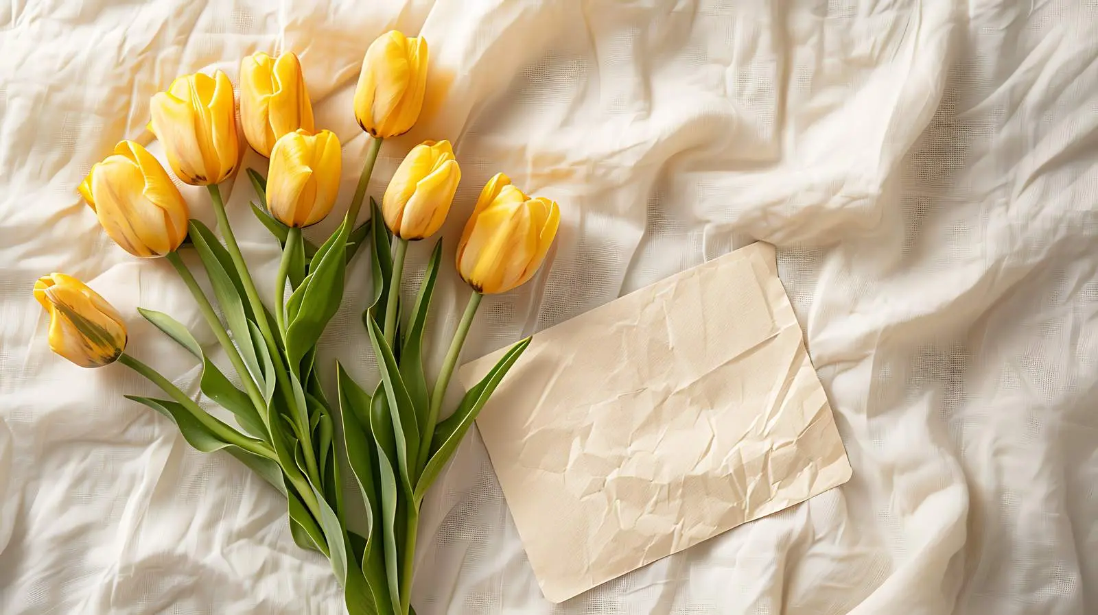 Yellow Tulip Flower Bouquet Invitation Card – free celebration invitation image from Dotvec