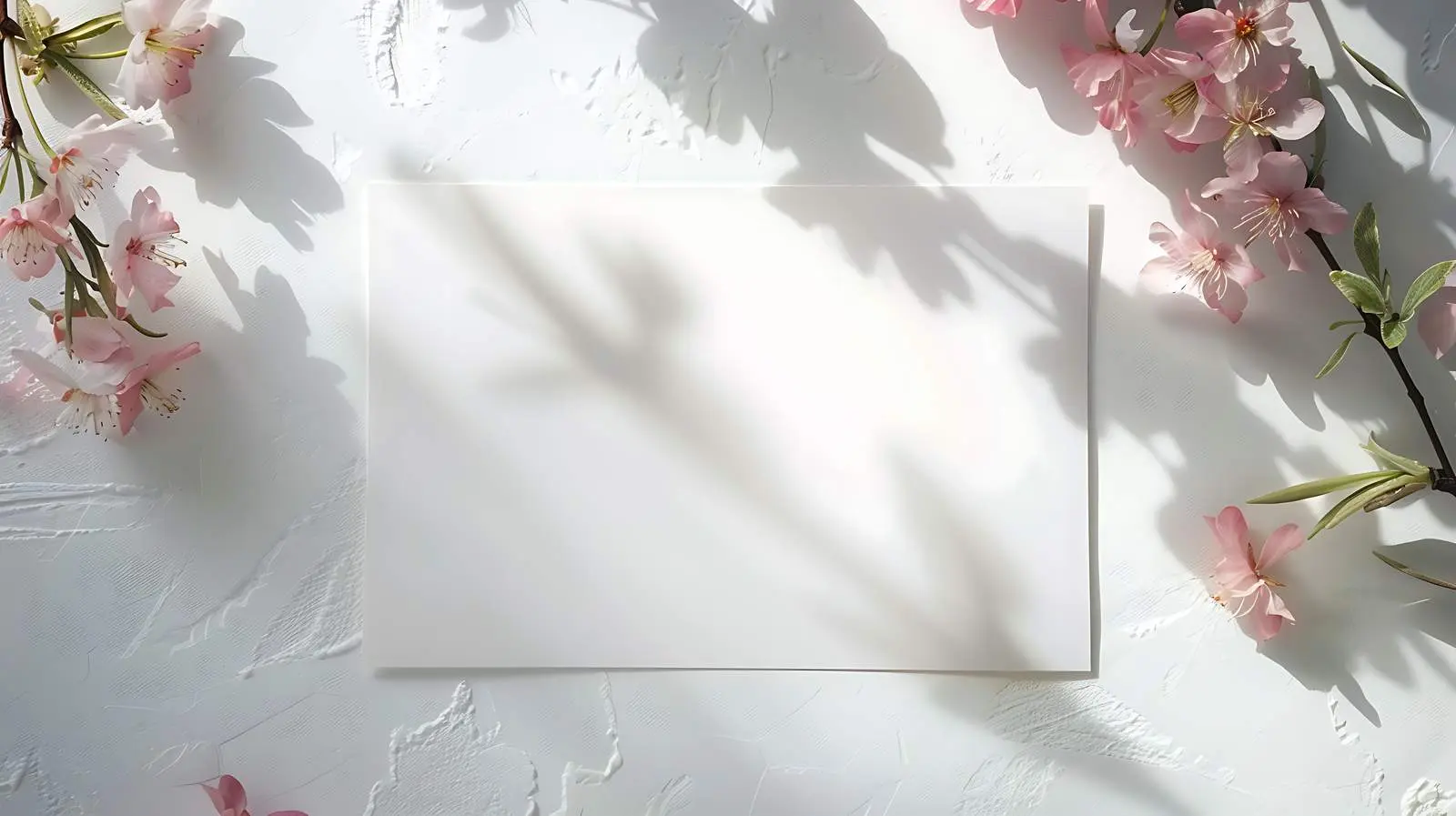 Blank Card Mockup with Poppy Flower – free invitations image from Dotvec