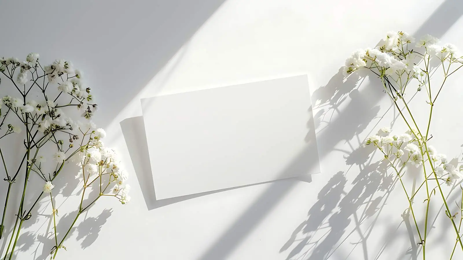 Blank Card with Poppy and Copy Space — free download from Dotvec