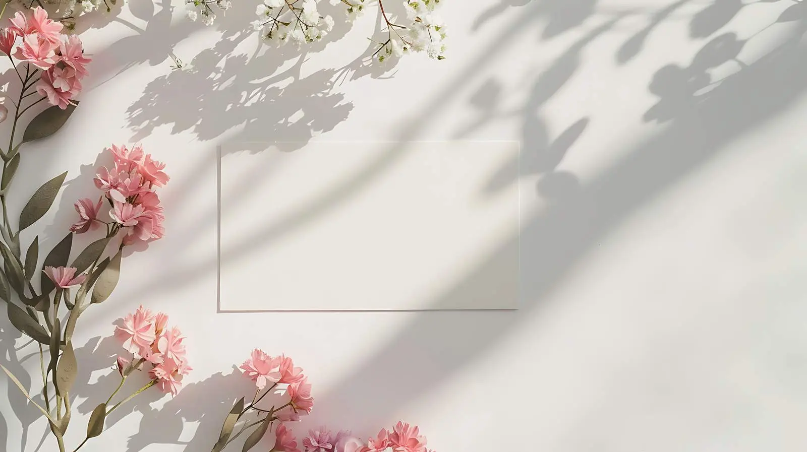Blank Card Mockup with Poppy Flower Accent — free download from Dotvec