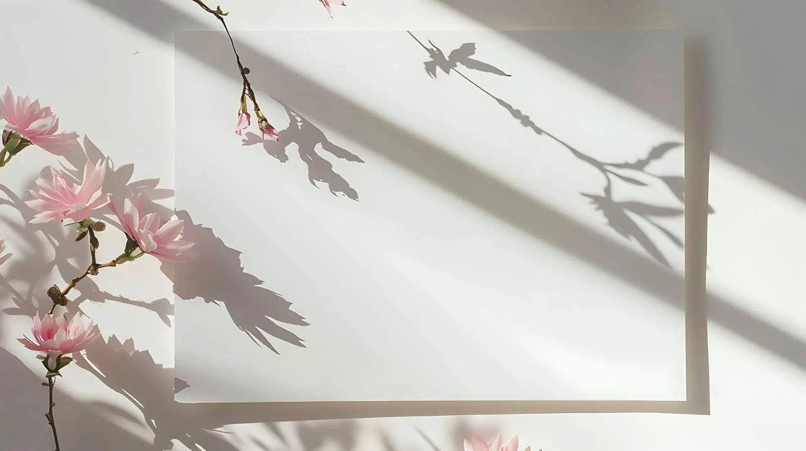 Blank Paper Card with Dry Palm Leaf — free download from Dotvec