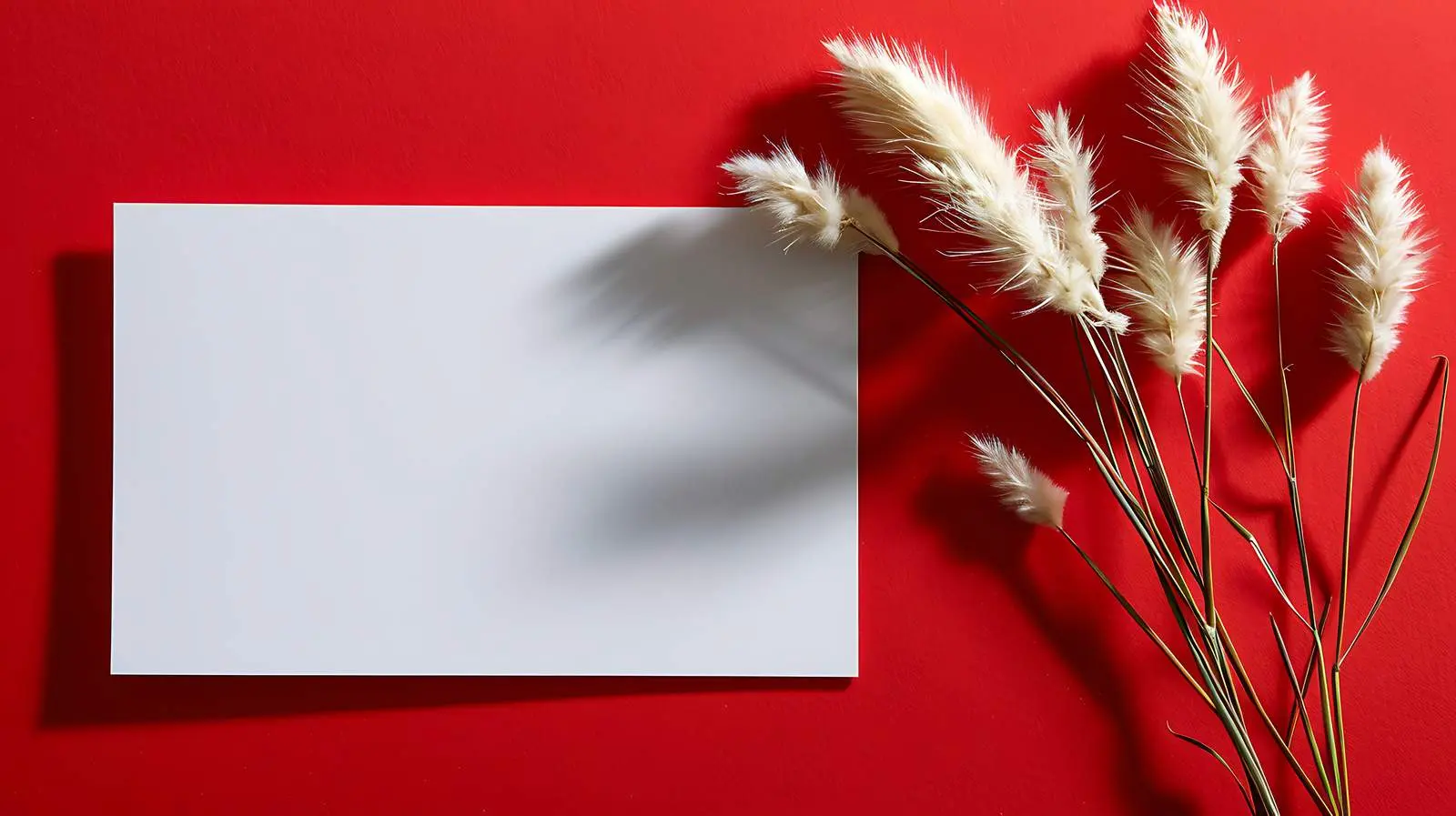 Blank Card with Floral Mockup and Copy Space — free download from Dotvec