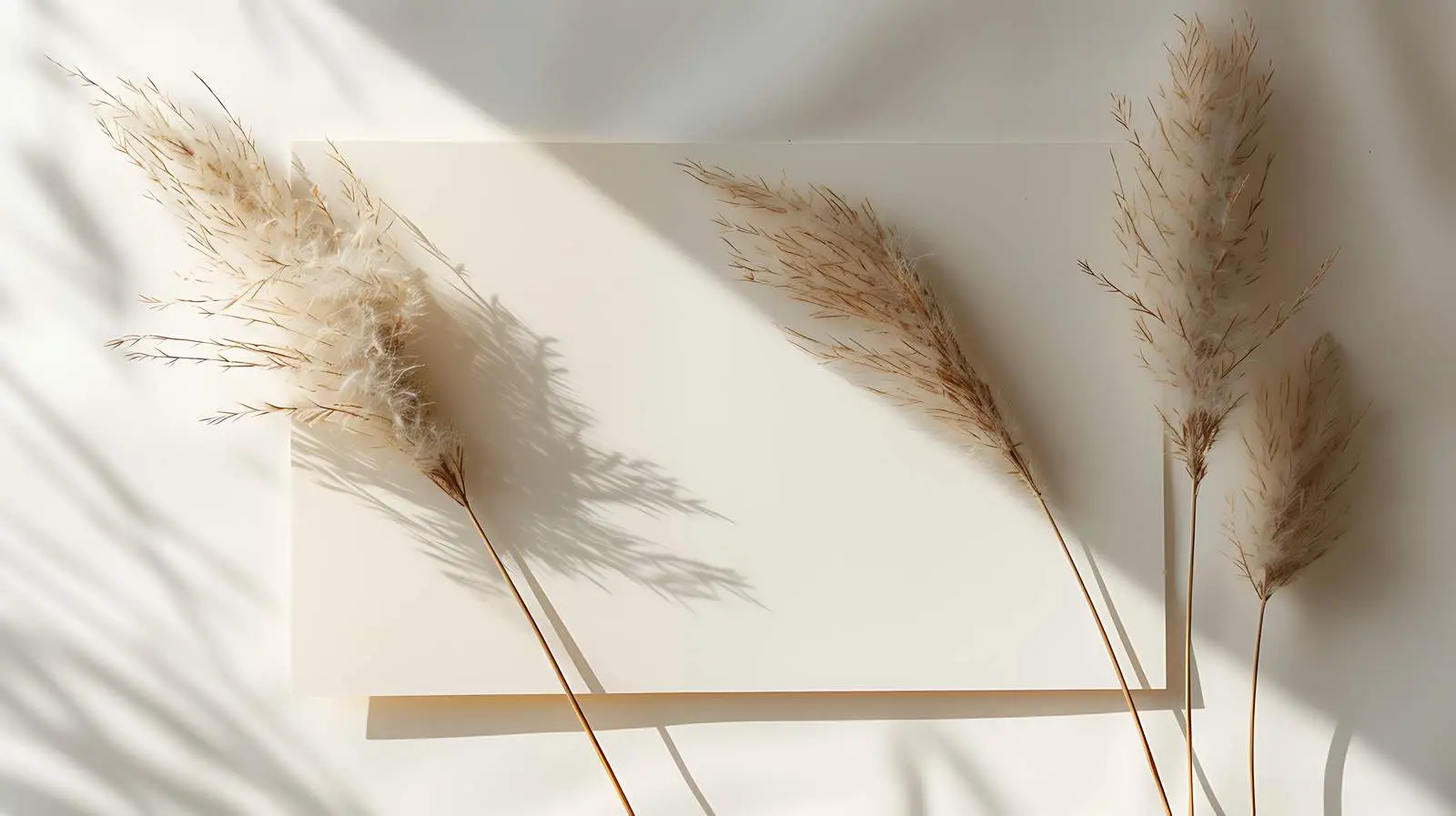 Cute Fluffy Rabbit on Blank Mockup Card — free download from Dotvec