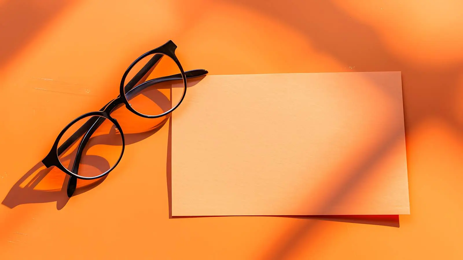 Blank Card with Mockup Space and Glasses — free download from Dotvec