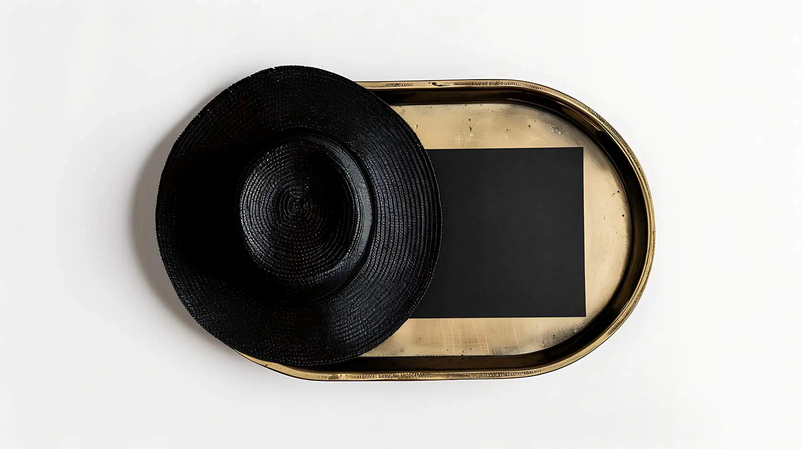 Blank Business Card on Brass Plate Mockup — free download from Dotvec