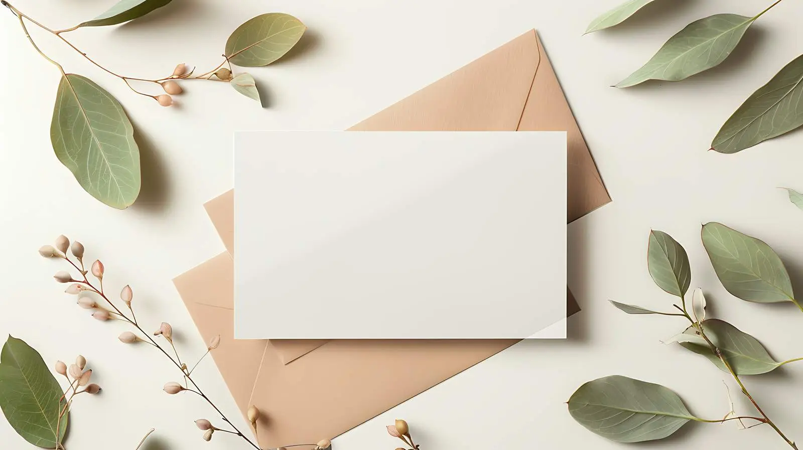 Blank Paper Sheet Card on Ginger Background — free download from Dotvec