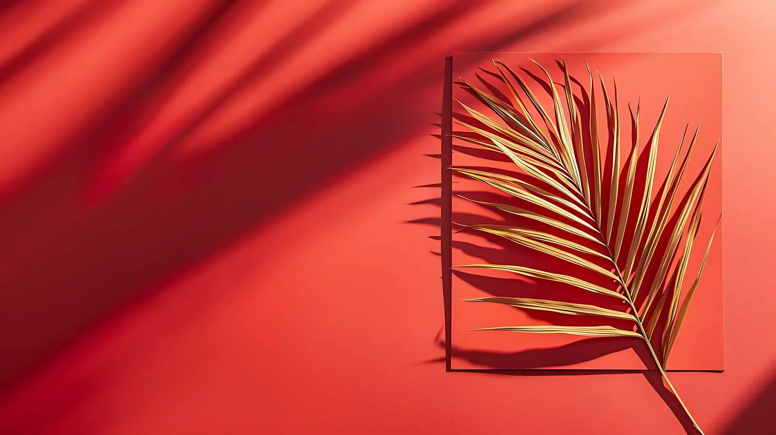 Blank Paper Sheet Card Mockup on Red Background – free image placeholder image from Dotvec