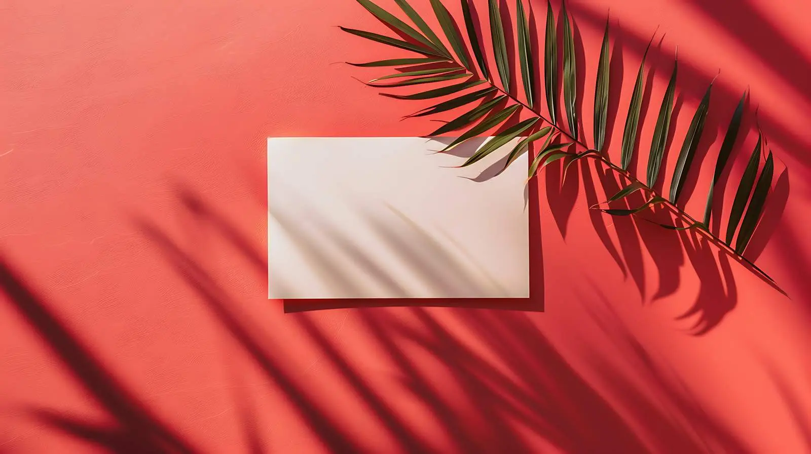 Blank Paper Sheet Card on Red Background — free download from Dotvec