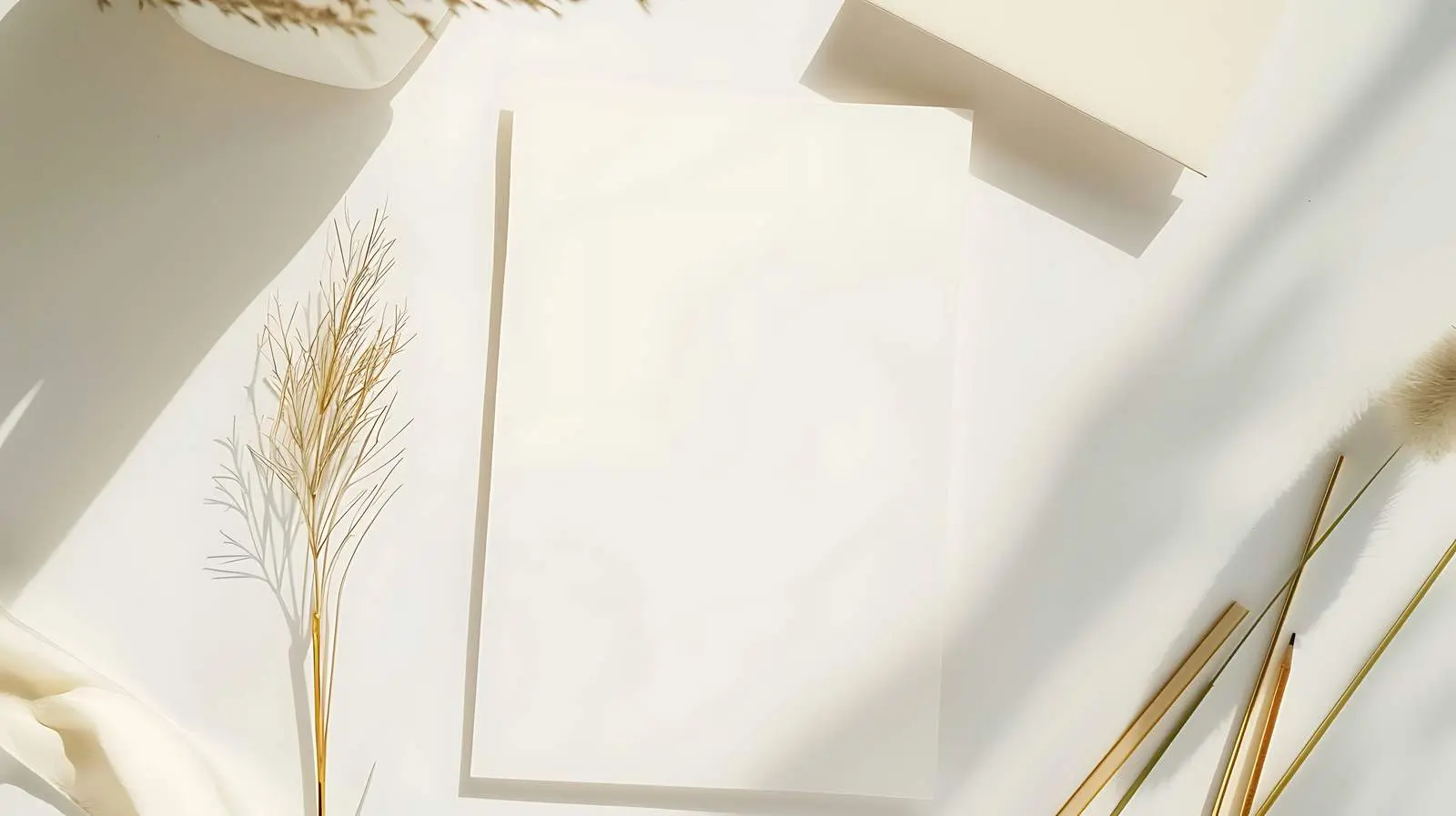 Blank Paper Sheet Card Mockup on White Background – free page image from Dotvec