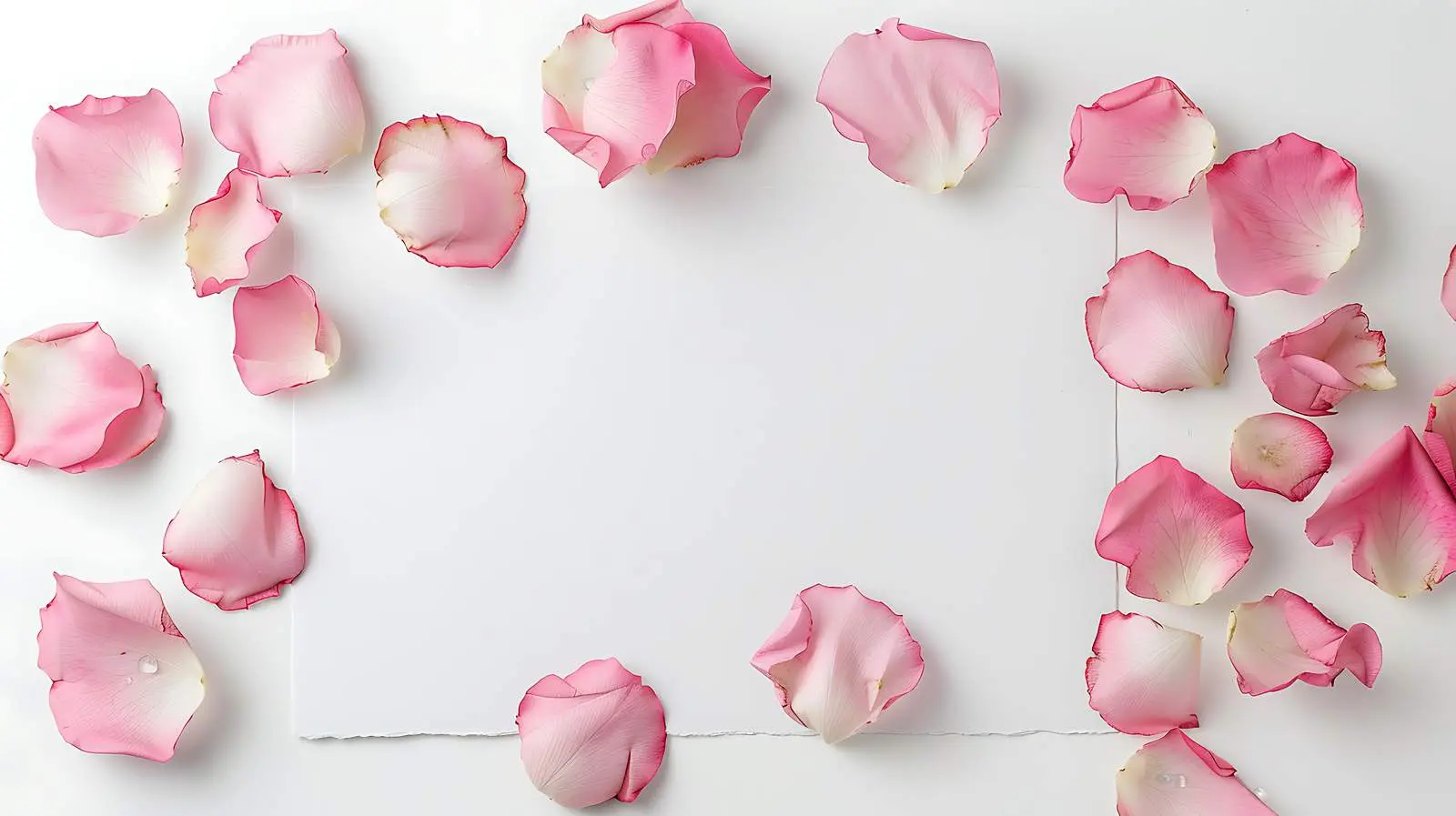 Blank Card with Pink Rose Mockup — free download from Dotvec