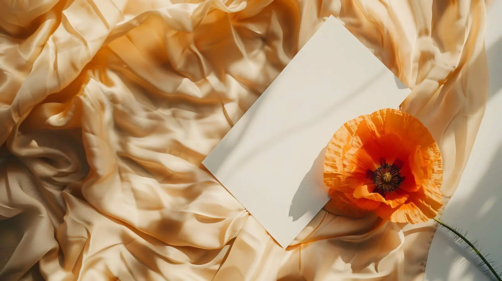 Blank Card Mockup on Rattan Casket — free download from Dotvec