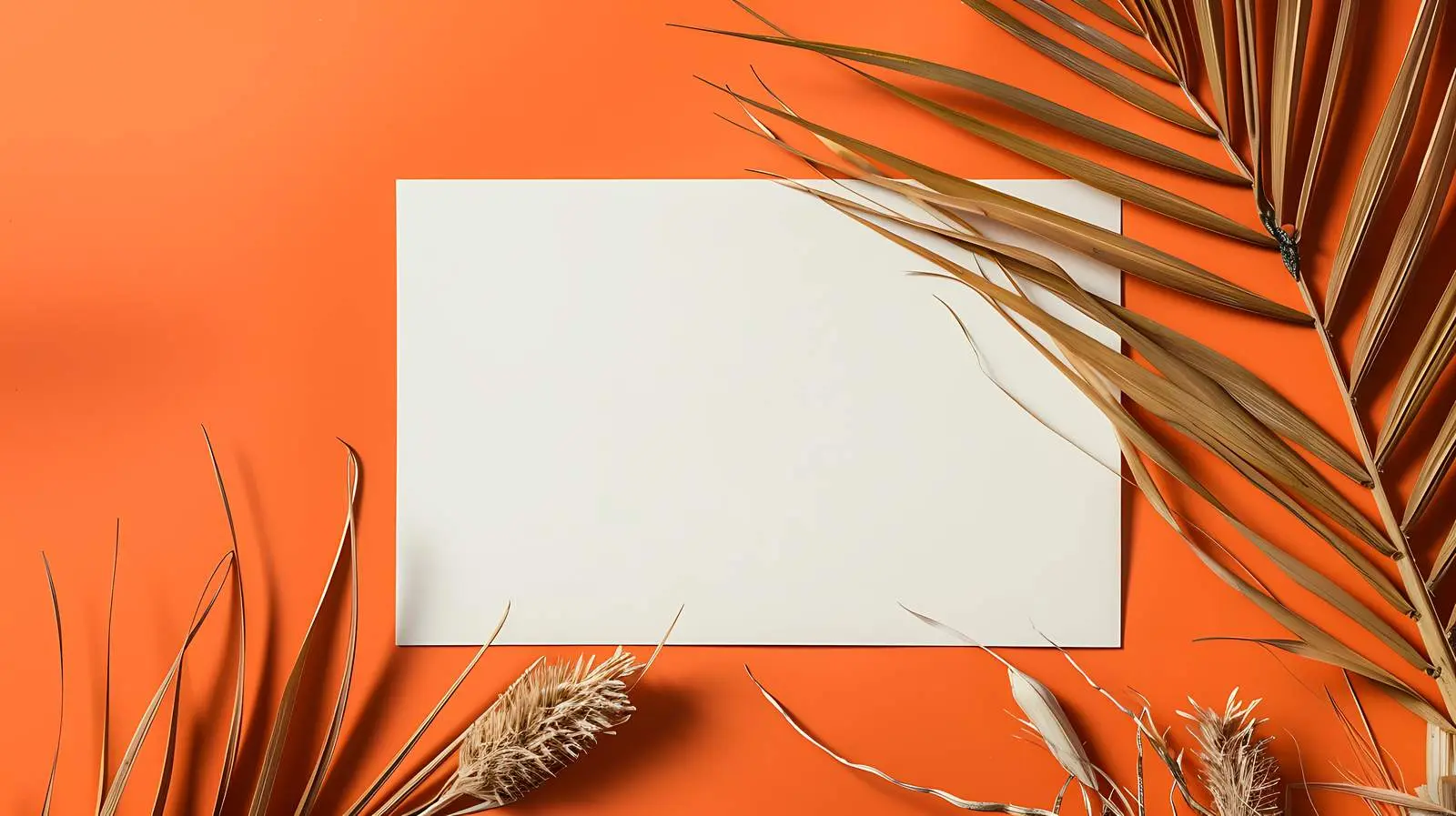 Red Blank Paper Sheet Mockup with Copy Space – free artistic mockup image from Dotvec