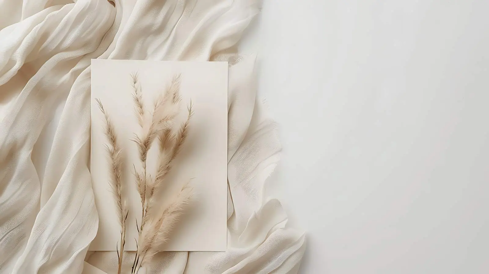 Blank Paper Sheet Cards with Carnation Mockup — free download from Dotvec