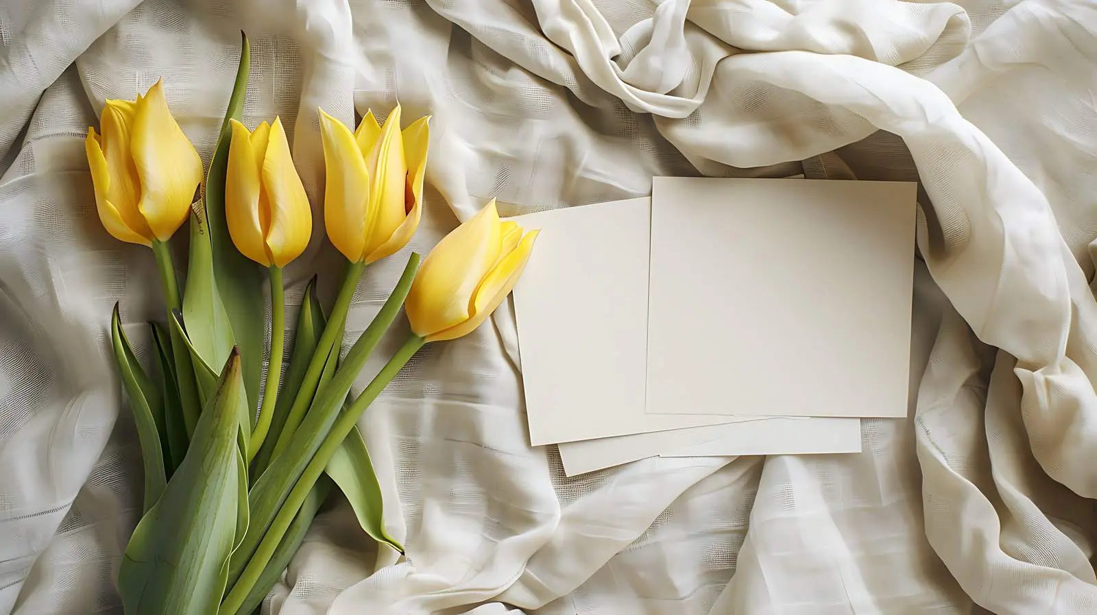 Blank Paper Sheet Card Mockup with Copy Space – free vector image from Dotvec