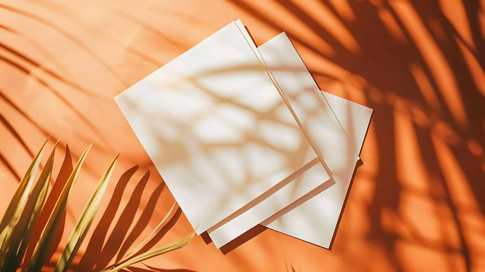 Blank Paper Cards with Copy Space Mockup — free download from Dotvec