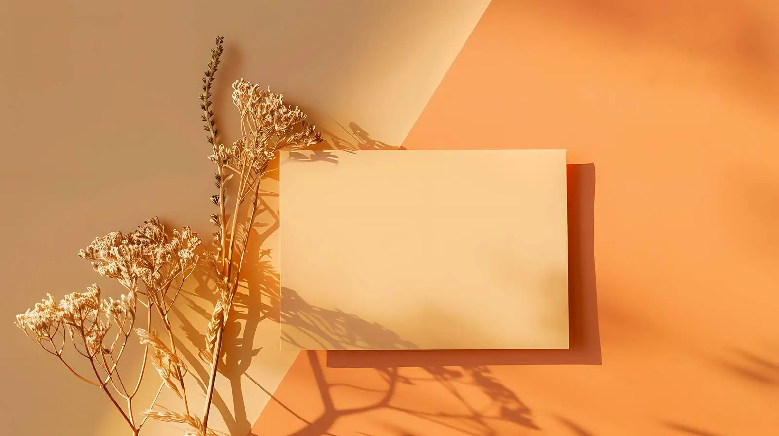 Blank Cardi with Dry Flower Mockup Space — free download from Dotvec