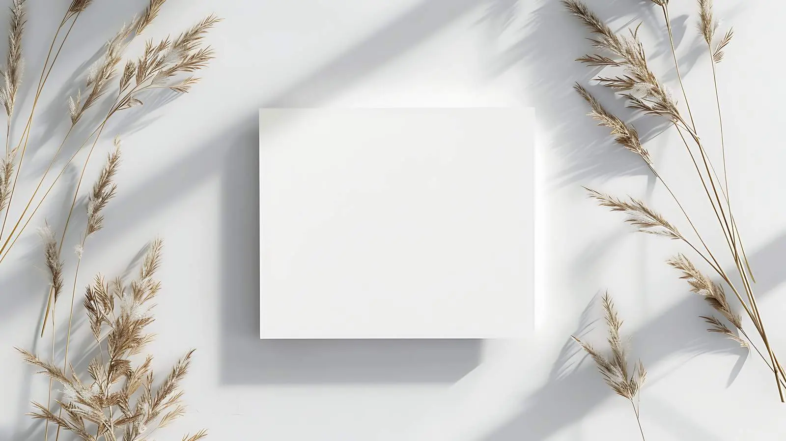 Blank Paper Sheet Cards on Dry Grass – free seasonal theme image from Dotvec