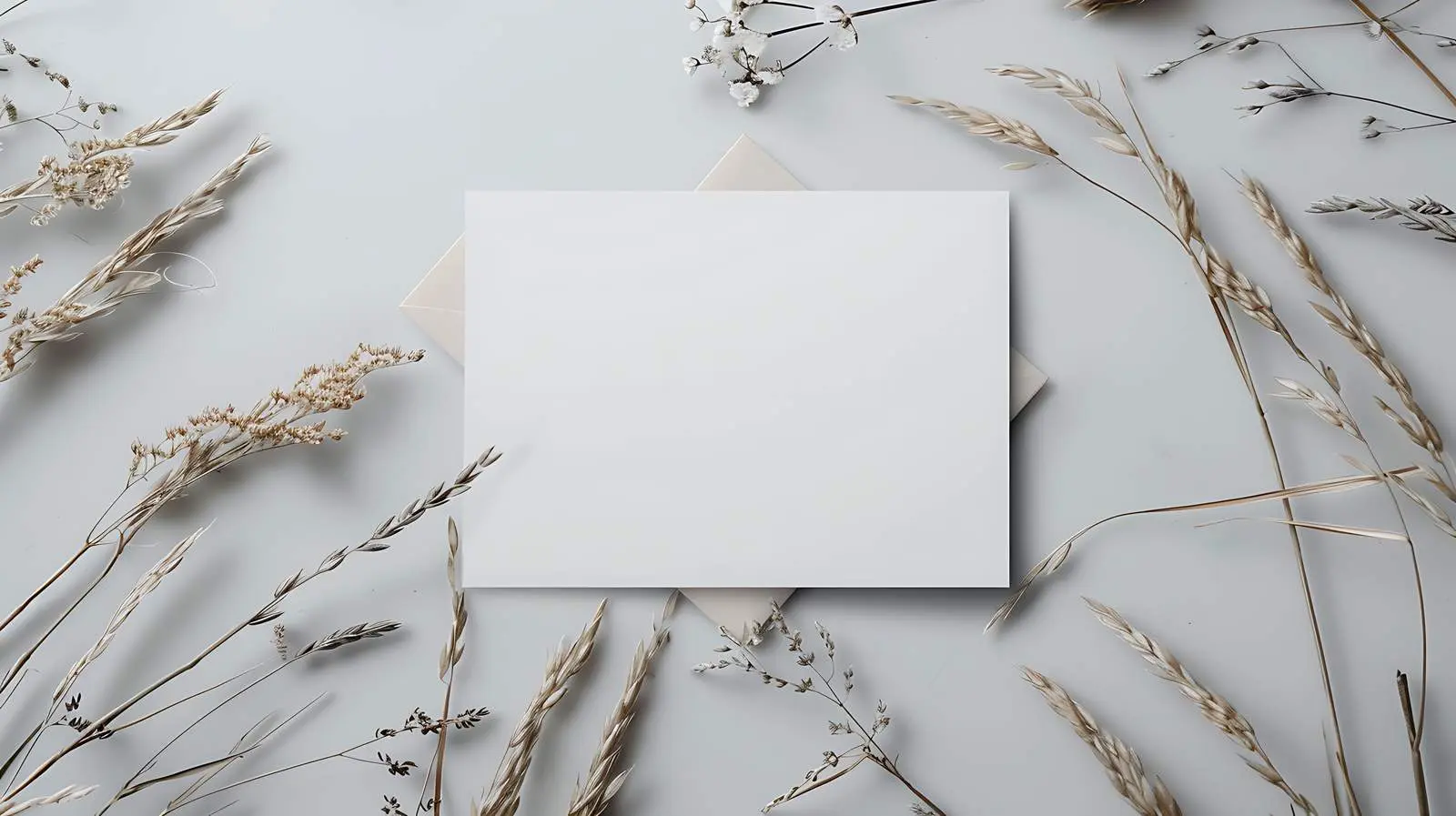 Blank Paper Sheet Mockup on Dry Grass — free download from Dotvec