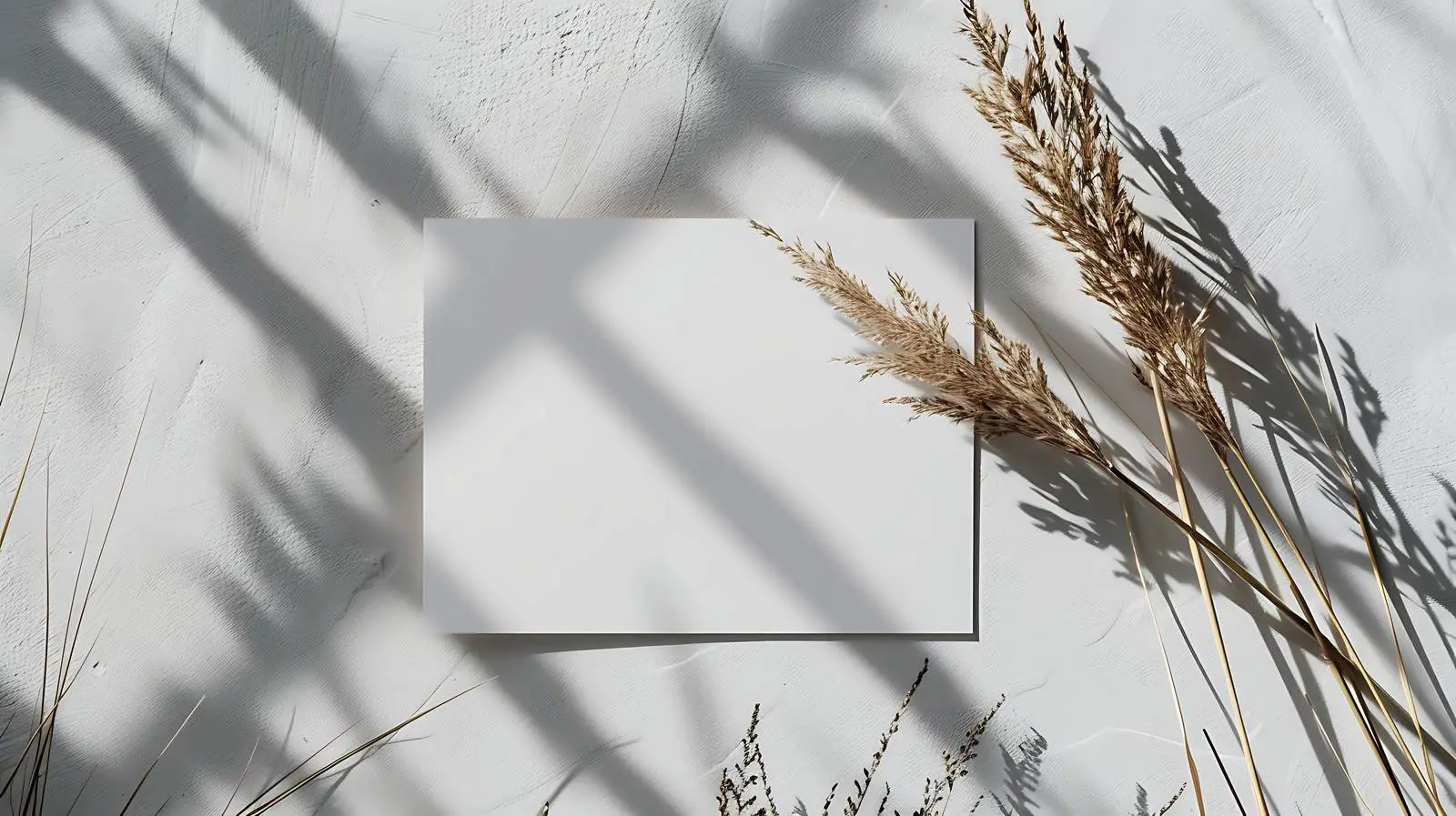 Blank Paper Sheet Cards Mockup on Dry Grass — free download from Dotvec