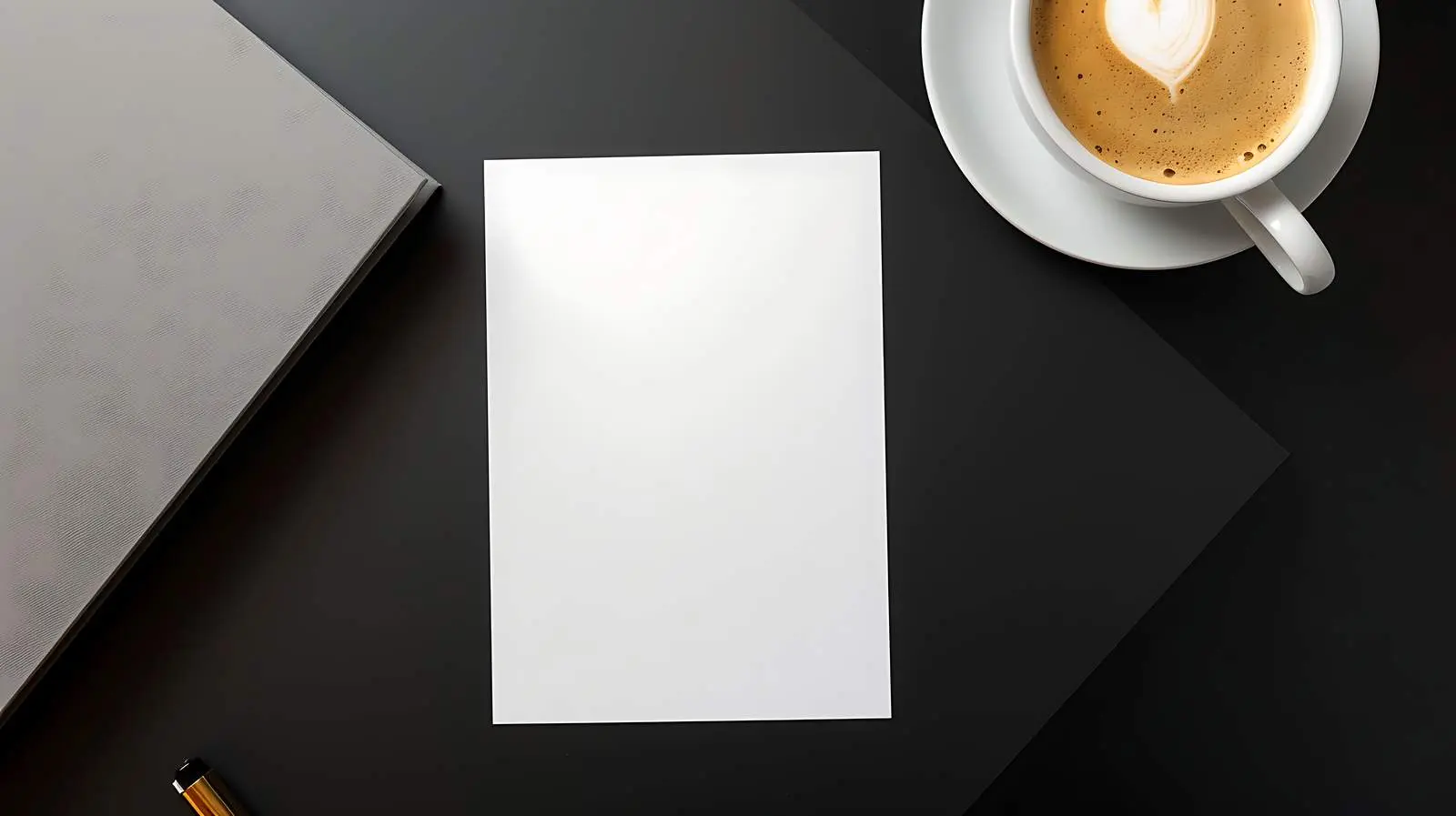 Blank Paper Sheet Cards Mockup on Black Background — free download from Dotvec