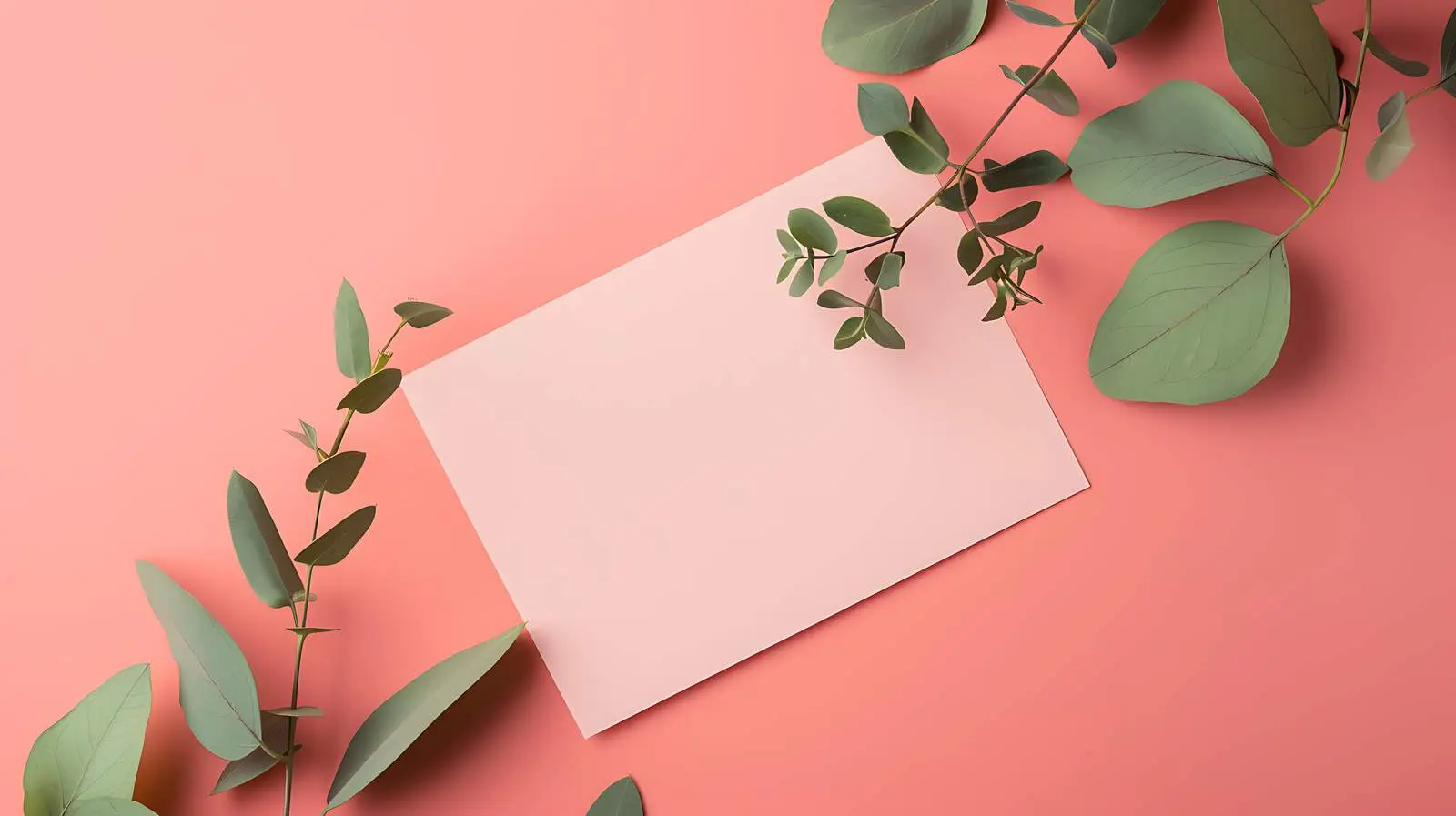Blank Paper Sheet Mockup on Neutral Background – free visual mockup image from Dotvec