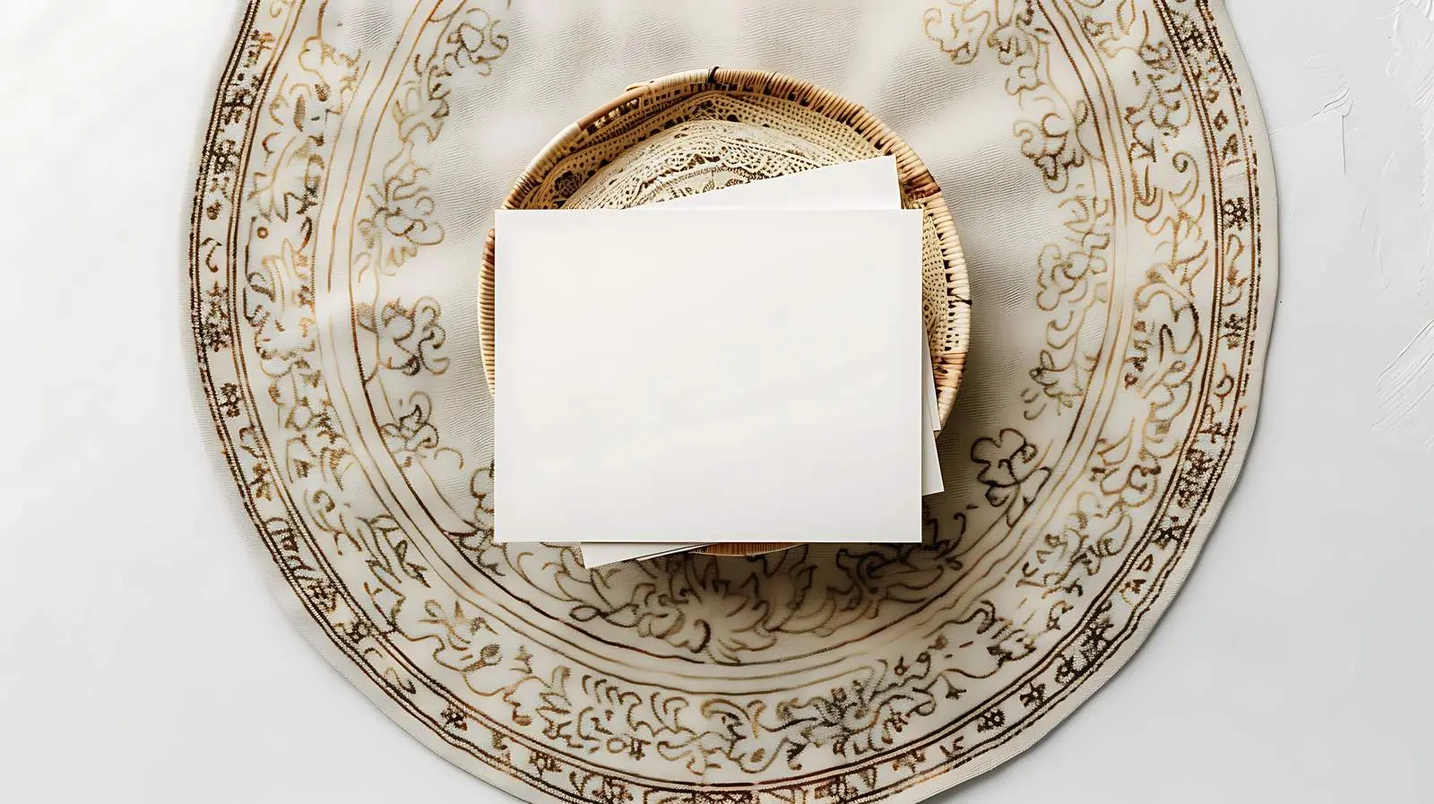 Blank Paper Sheet Cards Mockup with Copy Space – free creative stationery image from Dotvec