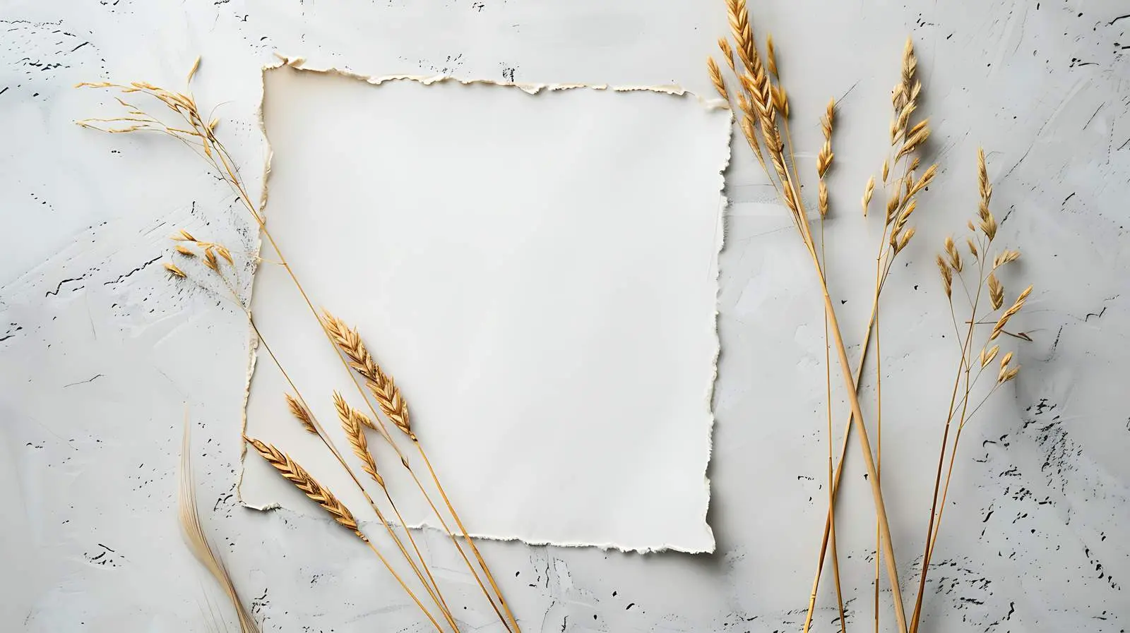 Blank Paper Sheet Mockup with Straw Stand — free download from Dotvec