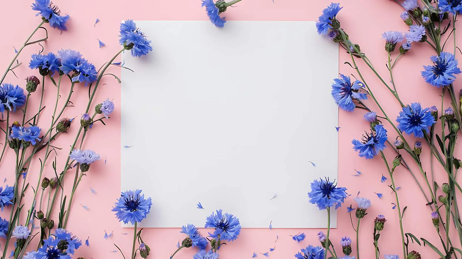 Blank Paper Sheet Mockup in Blue Frame — free download from Dotvec
