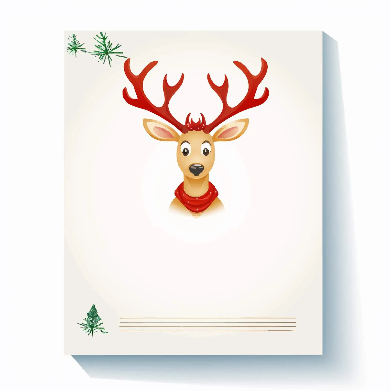Merry Christmas 2020 Vector with Reindeer Design — free download from Dotvec
