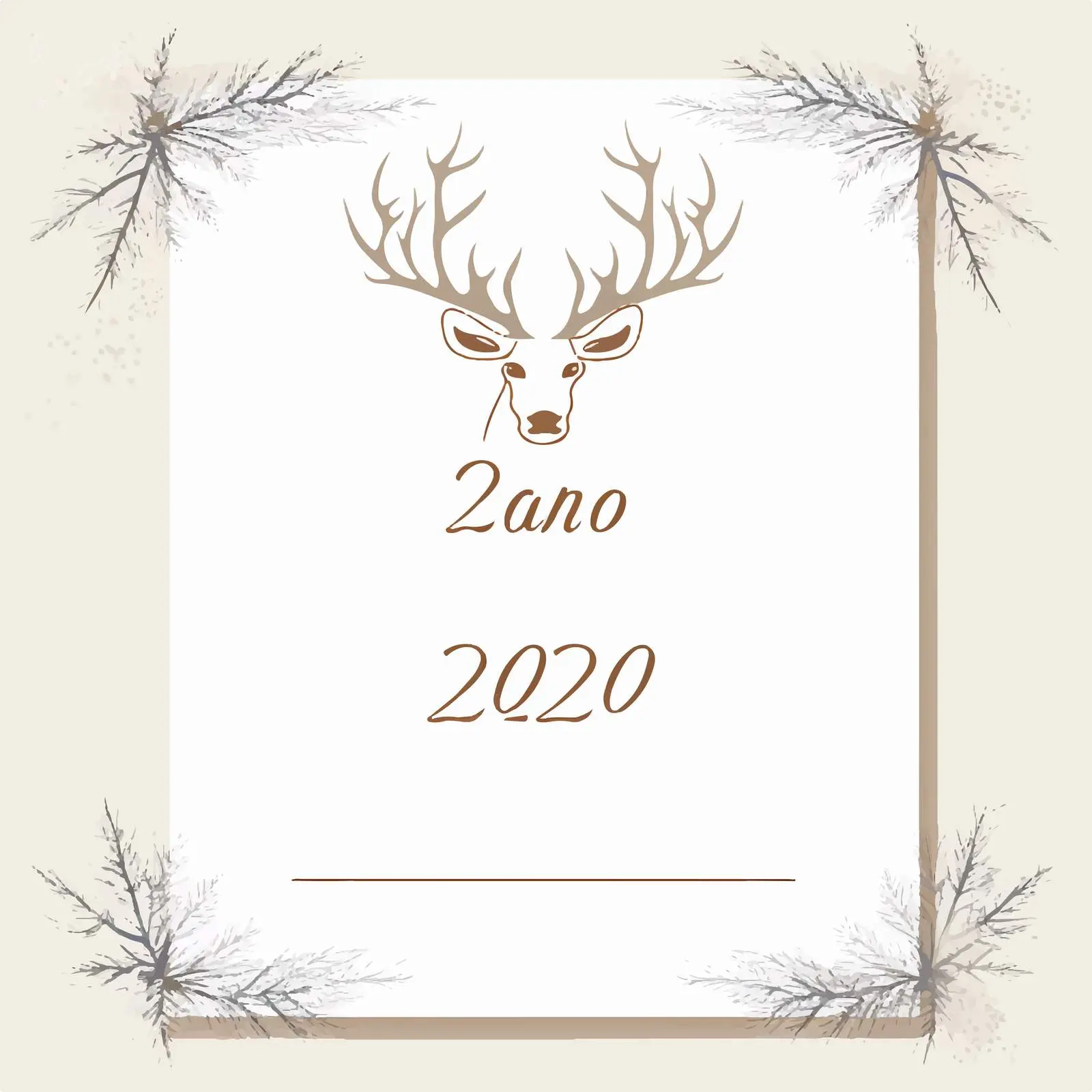 Merry Christmas 2020 Reindeer Logo Vector — free download from Dotvec