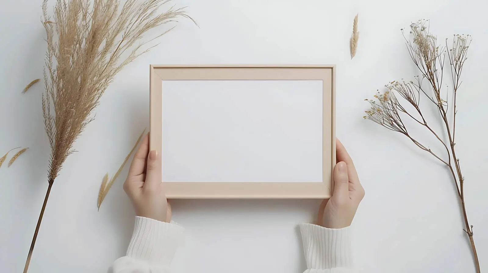 Blank Photo Frame for Female Mockup — free download from Dotvec