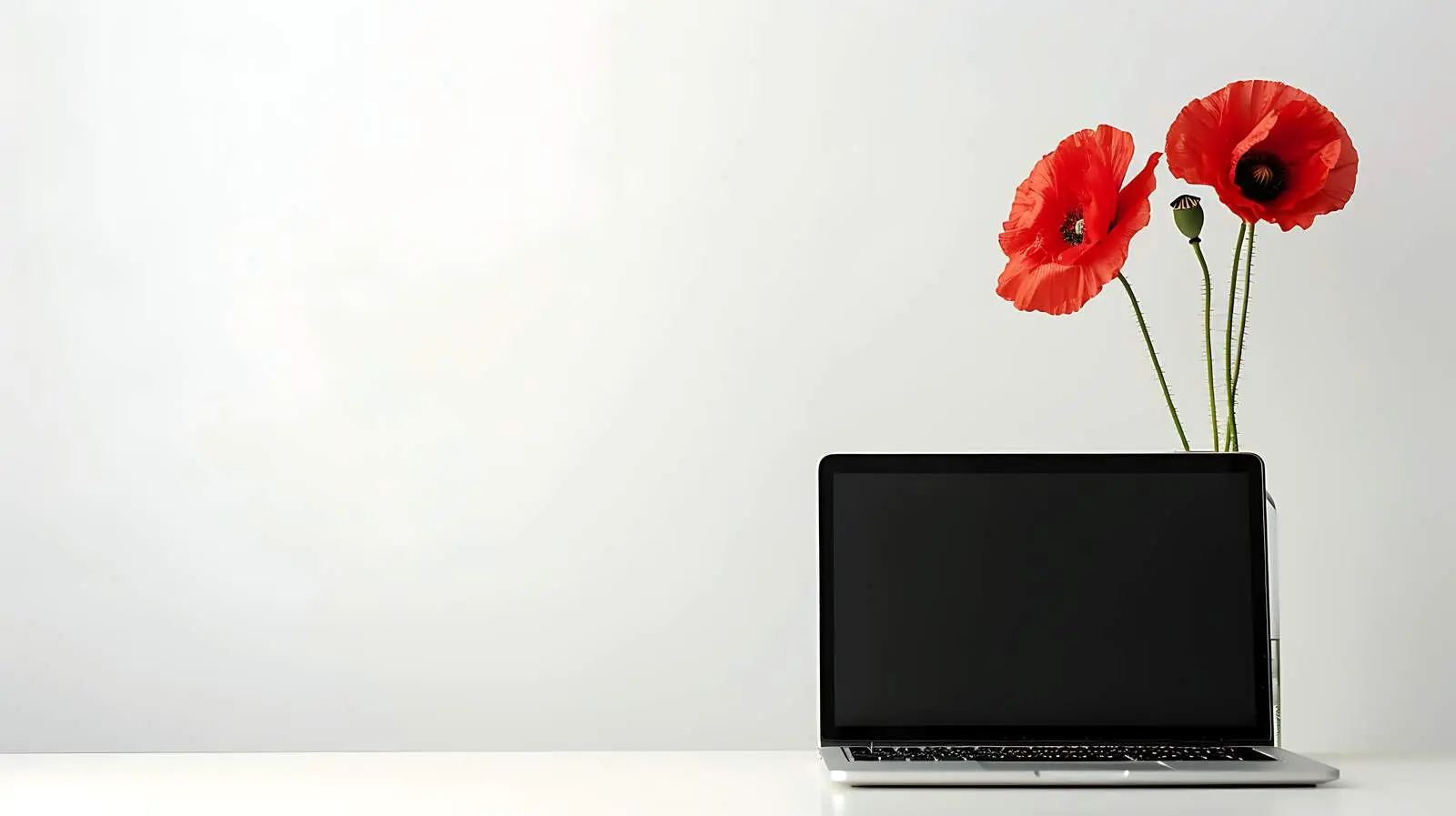 Blank Laptop Screen with Copy Space Design — free download from Dotvec