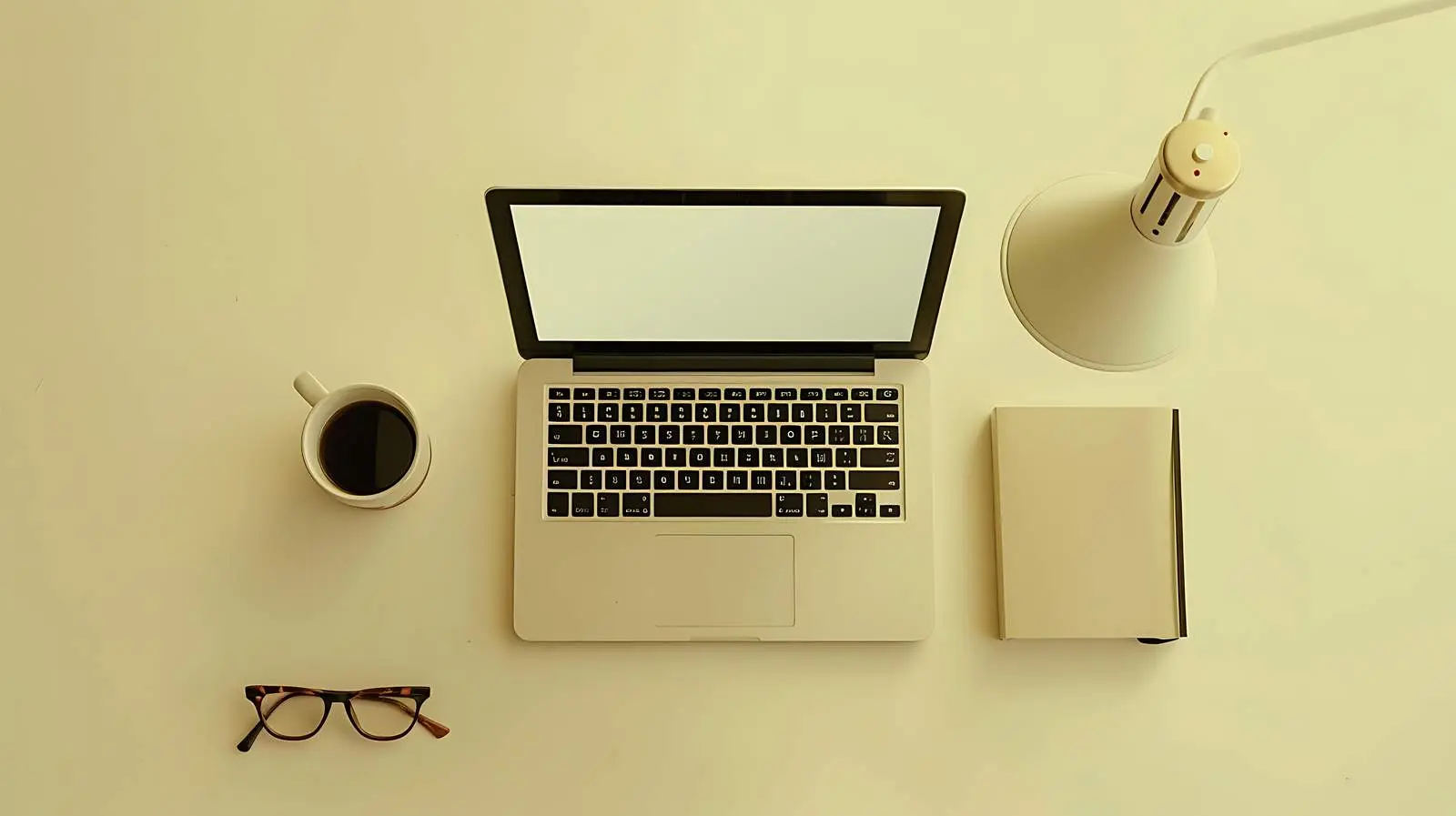 Home Office Workspace with Blank Laptop Screen – free prov image from Dotvec