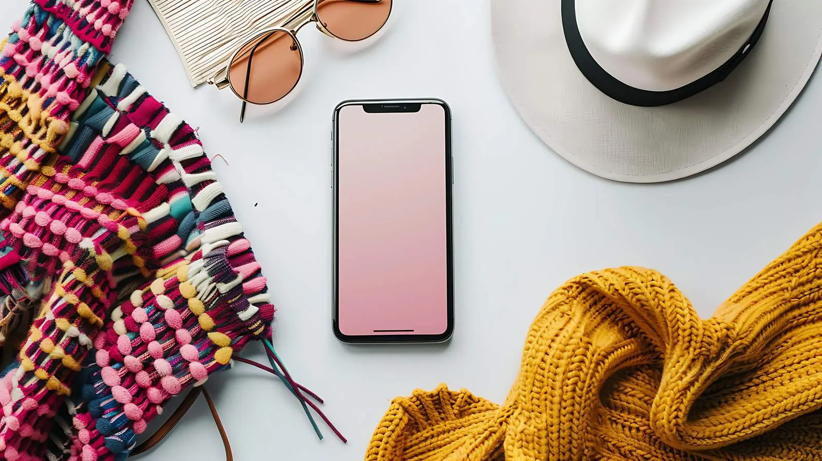 Minimalist Mobile Phone Screen Template — free download from Dotvec